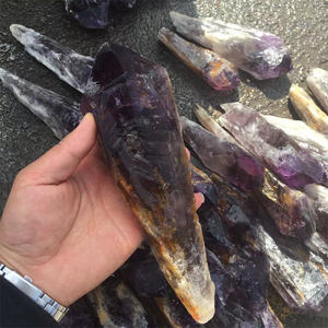 Hohe Qualität Erstaunlich Großer Amethyst Roh punkt Roh lila Amethyst Drachen zahn Zauberstab Punkte Zähne - Product Image 4