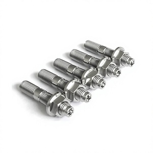 Boulons de collecteur d'échappement en alliage de titane Gr5, filetage M10, 40mm 45mm 50mm 55mm, goujons hexagonaux pour moteur automobile - Product Image 3