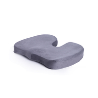 Coussin de siège en forme de U personnalisé avec logo, en mousse à mémoire de forme orthopédique et gel rafraîchissant, pour soulager la douleur du coccyx, antidérapant, pour le bureau et la voiture