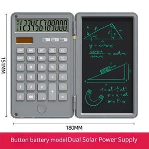 Custom OEM ODM 12 Digit Solar <strong>Calculator</strong> <strong>with</strong> LCD Writing Tablet Folding Dual Power <strong>Calculator</strong> for Office School Bulk Wholesale - Product Image 4