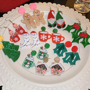 ชุดคริสมาสต์เกล็ดหิมะต่างหูที่ทันสมัยและอินเทรนด์2023เกี่ยวหูต่างหูอเนกประสงค์และเป็นที่นิยม - Product Image 1