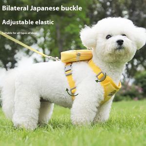 Nouveau XS taille mode harnais pour animaux de compagnie détachable laisse de chien gilet Style avec ruban coloré dentelle décor petits chiens collier de marche - Product Image 2