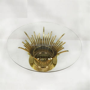 Mesa de comedor redonda de cristal templado para 6 personas, muebles modernos de lujo para el hogar, gran oferta de fábrica - Product Image 6