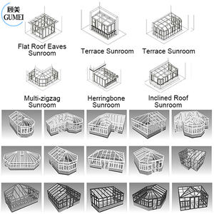 ใช้กันอย่างแพร่หลายต่ำ-E แก้วสวนดวงอาทิตย์ห้องอลูมิเนียม Diy บ้าน Veranda ห้องอาบแดดที่กำหนดเองระบบควบคุมอัจฉริยะ - Product Image 6