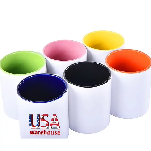 New Products 11Oz 15Oz Custom Logo Mug White Color Custom 11 oz 15 oz Ceramic Coffee Mug For Sublimation