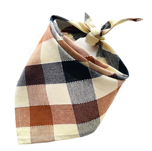 Bandana pour <span class=keywords><strong>chien</strong></span> en coton à imprimé à carreaux classiques, bavoirs personnalisés, écharpe, accessoires de fête, tenues de festival en plein air - Product Image 5
