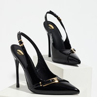 Chaussures élégantes à talons hauts et fins pour femmes, sexy, à bout pointu, pour demoiselles d'honneur, avec brides de cheville, soutien de la voûte plantaire, design respirant et ajustable