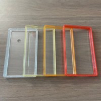 Pelindung Kartu Tahan Lama PSA Slab Guard Gradient TPU Bumper Penutup Belakang Akrilik Transparan untuk Kartu Koleksi 41 Pilihan Warna