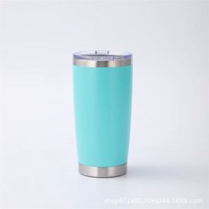 Vaso Térmico de Metal de Doble Pared de 20oz, Color Sólido, para Viajes por Carretera y Picnic - Product Image 2