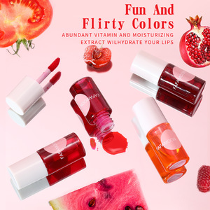 FAFAMOON Venta caliente lápiz labial agua de larga duración hidratante labios y mejillas doble uso colorete agua brillo de labios - Product Image 4