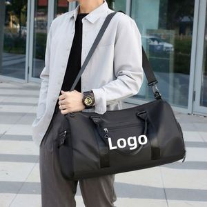 Sac de sport de voyage personnalisé en gros, sac de sport de gym, sac de yoga, sac de voyage, sac de week-end, sac à bandoulière avec compartiment pour chaussures humides - Product Image 3