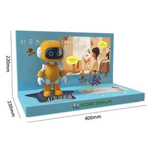 Exhibidor de Mesa en Forma de L de Acrílico Personalizado con Luces LED y Botón de Encendido, Diseñado para Tiendas Minoristas de Electrónica de Moda - Product Image 2