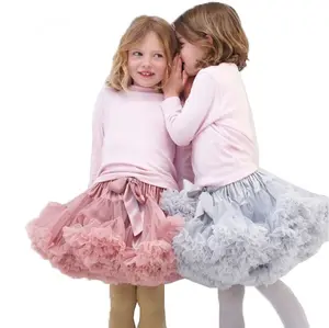 Baby Girls Dresses Tutu Skirts Kids Fluffy Ballet Dress Big Bows Children Party Dance Skirt