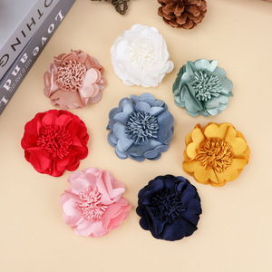 Glossy Satin Camellia <b>Flower</b> Decorative <b>Flowers</b> Diy Hair Accessories Pet Collars All Seasons Fashion Fresh <b>Sweet</b> Style - Product Image 1