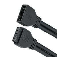 Câble d'extension USB 3.0 20 broches mâle-femelle, câble interne 5 Gbit/s pour panneau avant de carte mère, pour mise à niveau de boîtier PC
