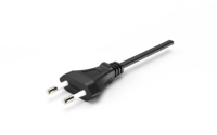 Cable de Alimentación Industrial de 2 Pines Europeo, en Ángulo Recto, con Certificación CE, VDE, KEMA y ENEC, 3G1.0mm2, para Servidores y Computadoras