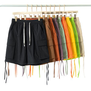 Shorts de course pour hommes en polyester 100% de haute qualité, taille mi-haute, séchage rapide, respirant, style décontracté, élastique, vente en gros - Product Image 1