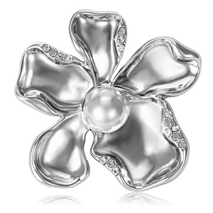 Broches de Regalo para Boda, Compromiso o Fiesta, Diseño Retro 2026, Flor de Camelia con Perlas, Aleación Chapada en Oro - Product Image 5