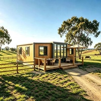 Maison conteneur préfabriquée de luxe en acier de 20 pieds, pliable et extensible, facile à assembler pour bureau, villa, supermarché