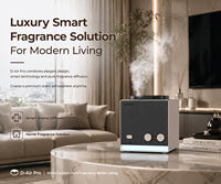 Diffuseur de parfum électrique éco-responsable Crearoma à double bouteille, contrôlé par application, pour table, distributeur d'arômes, huile parfumée B2B