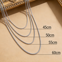 Collar de Cadena Minimalista de Acero Inoxidable con Baño de Oro PVD de 18K, Cadena Antideslustre, Joyería de Moda Hip Hop Unisex para Uso Diario