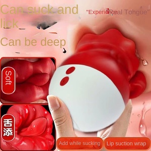 Rosa marca per adulti prodotti del sesso USB grande bocca vibratore con il seno clitorideo di salto per l'uovo femminile masturbazione leccando la lingua - Product Image 5