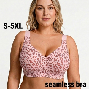 Sujetadores inalámbricos con soporte push-up para mujer, tallas S-5XL, sin costuras, lencería <span class=keywords><strong>de</strong></span> gel <span class=keywords><strong>de</strong></span> 4 capas, ropa interior personalizada ODM OEM con tirantes anchos - Product Image 1