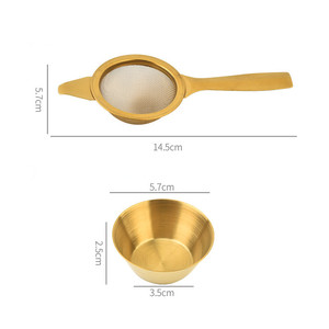 Nouveau design – Filtres à thé réutilisables en acier inoxydable Kongfu – <span class=keywords><strong>Passoire</strong></span> à mailles fines – Infuseur à thé réutilisable avec poignée - Product Image 3
