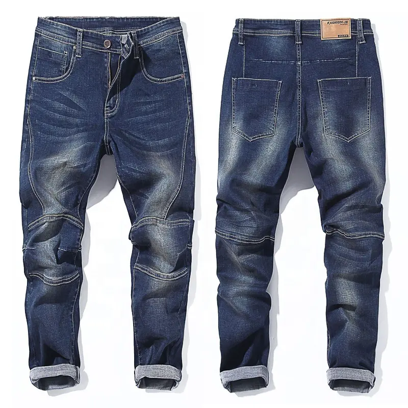2022 gewaschene Stretch jeans Herrenmode lässig konische Wade plus Größe Herren jeans neues Design Jeans