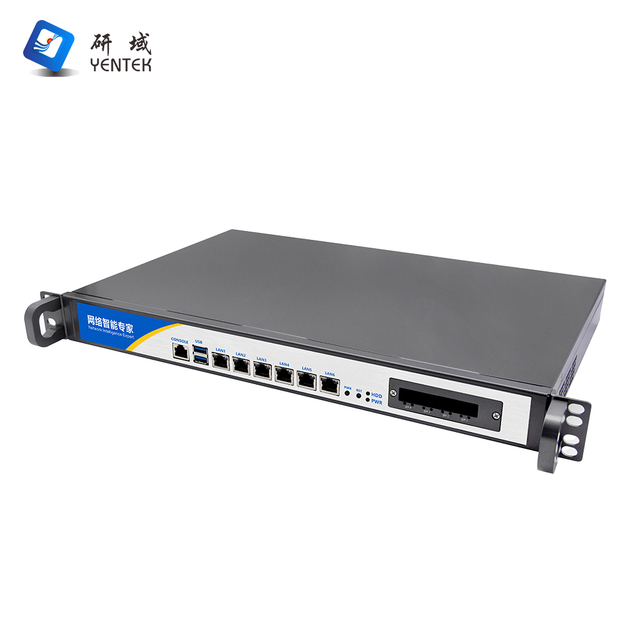Pfsense Firewall Appliance Intel 5205U with 2 DDR4 MSATA PCIEx4 Fibre Optic Card OpenWrt 1U Server 6 I211AT LAN 1U Rackmount PC