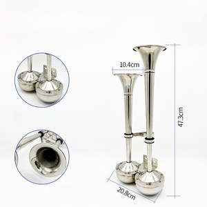 แตรรถยนต์, แตรไฟฟ้าแบบท่อคู่, แตรไฟฟ้าสแตนเลส, แตรลมรถยนต์ - Product Image 4