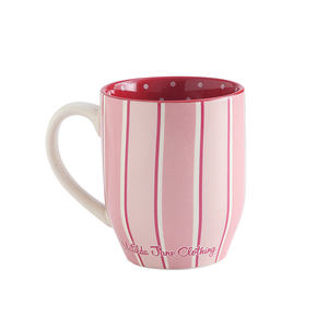 Regalo de Taza de cerámica a rayas artísticas rojas para mamá - Product Image 5