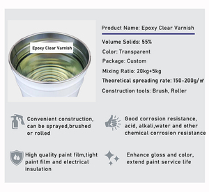 <span class=keywords><strong>Vernis</strong></span> de résine époxy résistant à l'usure à haute brillance transparente en gros d'usine pour la protection des sols industriels - Product Image 4