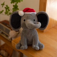 Peluche Éléphant à Grandes Oreilles Personnalisée Certifiée CE CPC, Écologique, Doudou Bébé, Jouet de Noël, Fabricant de Poupées Cadeaux