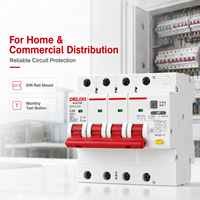 DELIXI DZ47sLES RCBO MCB RCCB Disjoncteur différentiel 1P+N 2P 3P 4P pour la distribution électrique