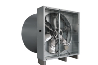 Ventilateur d'évacuation conique à entraînement direct axial silencieux avec ailette papillon renforcée pour les élevages de volailles