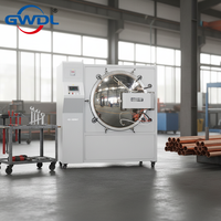 Four à moufle à induction pour traitement thermique sous vide GWDL-2100VAF, capacité 200 kg/h, acier inoxydable 2100, nouvelle pompe, cœur PLC