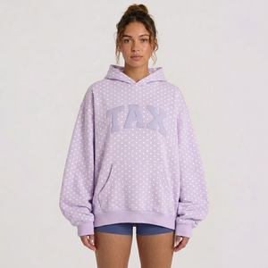 เสื้อฮู้ดดี้โอเวอร์ไซส์ผ้าฝ้ายออร์แกนิค 100% สำหรับผู้หญิง สวมใส่สบาย อุ่น นุ่ม ทรงหลวม ไหล่ตก สไตล์สตรีทแวร์ เหมาะสำหรับฤดูหนาว - Product Image 1