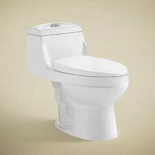 وحدة مياه للحمام من السيراميك الصيني قطعة واحدة من مرحاض الحمام من الداخل مصيدة من السيليكون تستخدم كمرشاة