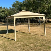 Vente en gros Gazebos à auvent pliants imperméables pour terrasse extérieure Tente de jardin avec cadre en acier personnalisé Mobilier d'extérieur au design moderne