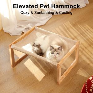 JQ Grote Ademende Verhoogde Kattenhangmat Hondenbed voor Buiten en Binnen - Product Image 4