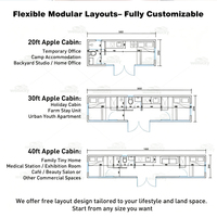 Cabaña WELLUCKY tipo Apple para Desarrollo de Resorts Ecológicos, Alojamiento Modular de Lujo con Vistas Panorámicas y Opciones Llave en Mano