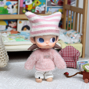 Zsiga 8/10 Scale <b>Doll</b> Warm Sweater And Hat Set For 20cm Posable <b>Doll</b> Clothes Accessory Unisex Youth Wear - Product Image 3