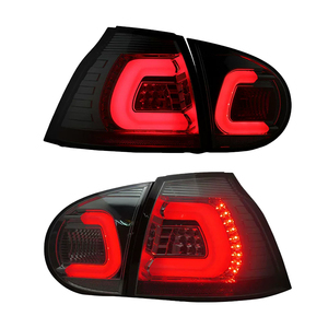 Feux arrière YU GUANG pour Volkswagen VW <span class=keywords><strong>Golf</strong></span> <span class=keywords><strong>5</strong></span> 2006-2008, lentille transparente, feux arrière améliorés, feux de position, clignotants, feux arrière - Product Image 1