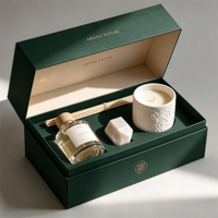 Flacon de parfum de luxe personnalisé avec emballage en boîte, flacon de parfum en verre de 50 ml, boîte cadeau