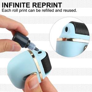 2 шт широкий Кражи ID 4 заправки конфиденциальности конфиденциальными и адрес блокиратор защиты личных данных роликовый штамп - Product Image 5