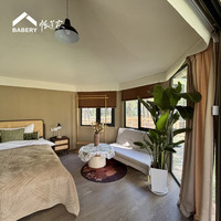 BABERY 3 Peaks 38m² Lüks Çelik Glamping Çadırı Modüler Tatil Köyü Konuk Konaklaması