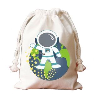 Bolsa de Lona de Algodón de Gran Capacidad con Logotipo Personalizado, Bolsa de Algodón Blanca Reutilizable, Embalaje Suave para Comestibles - Product Image 1