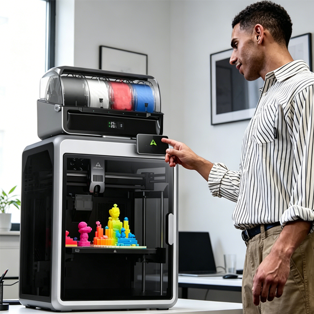 K2 Desktop 3d Printer Faster Speed Full Color 3d Printer Multi Color 3d Printer with up to 600mm/s