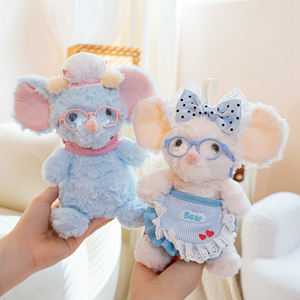Peluche de Ratón Chef Personalizado OEM/ODM - Adorable Ratón Azul de Peluche con Gorro de Chef y Gafas - Product Image 2